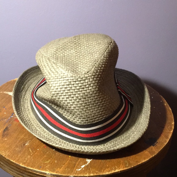 Gray 💯% paper Trilby hat short rolled brim cap S/M size - Picture 2 of 11